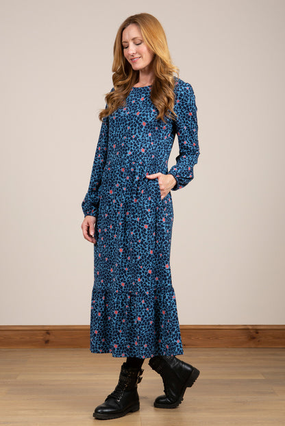 Lily and Me Wickridge Dress Giraffe Blue