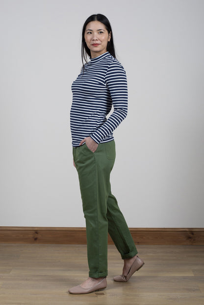 Lily and Me Breaker Trousers Twill Khaki