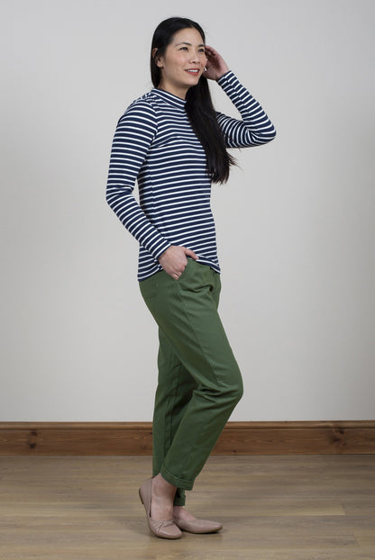 Lily and Me Breaker Trousers Twill Khaki