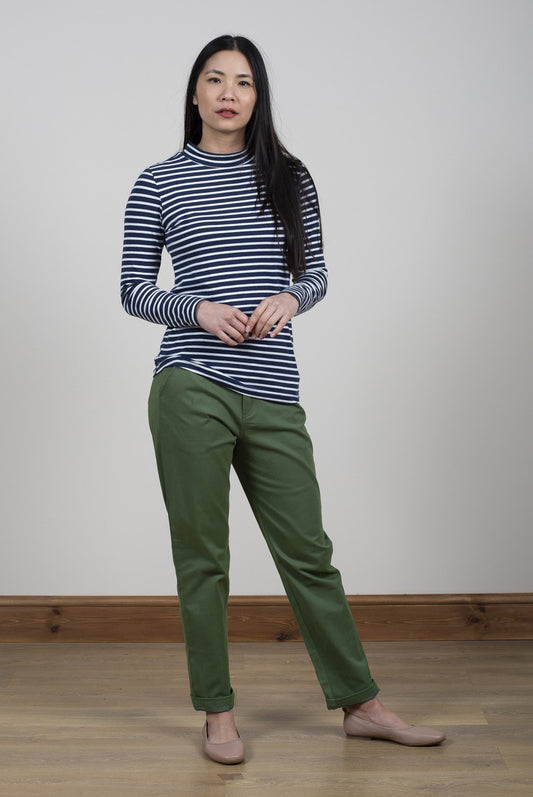 Lily and Me Breaker Trousers Twill Khaki