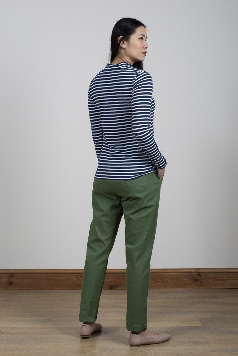 Lily and Me Breaker Trousers Twill Khaki