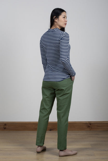 Lily and Me Breaker Trousers Twill Khaki