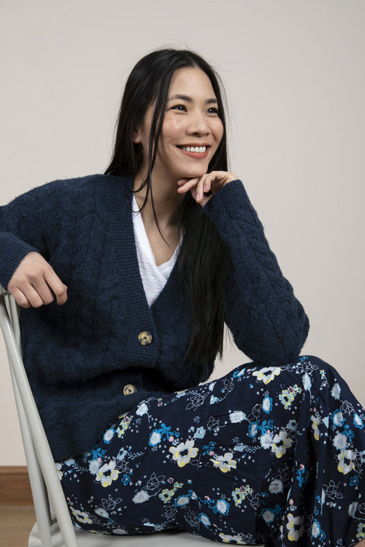 Lily and Me Ridgemont Cardigan Navy