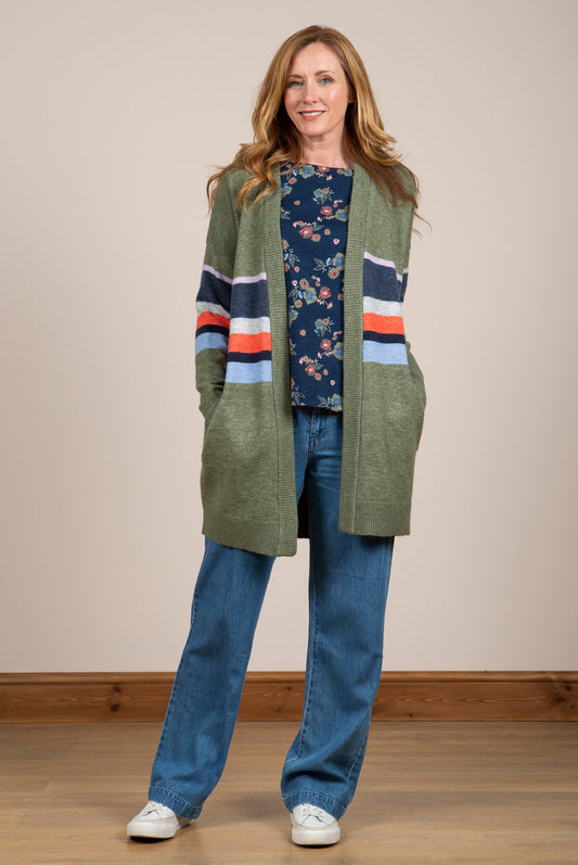 Lily and Me Louisa Cardigan Khaki