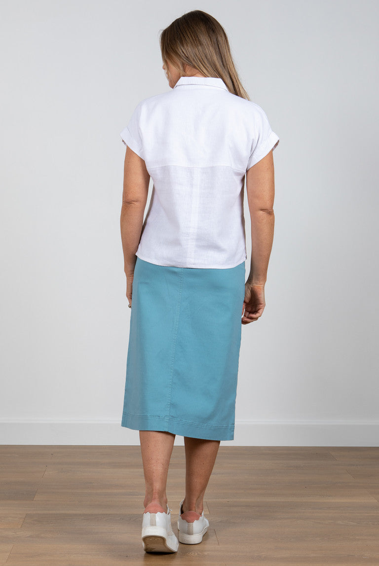 Lily and Me Sky Shirt Plain White White