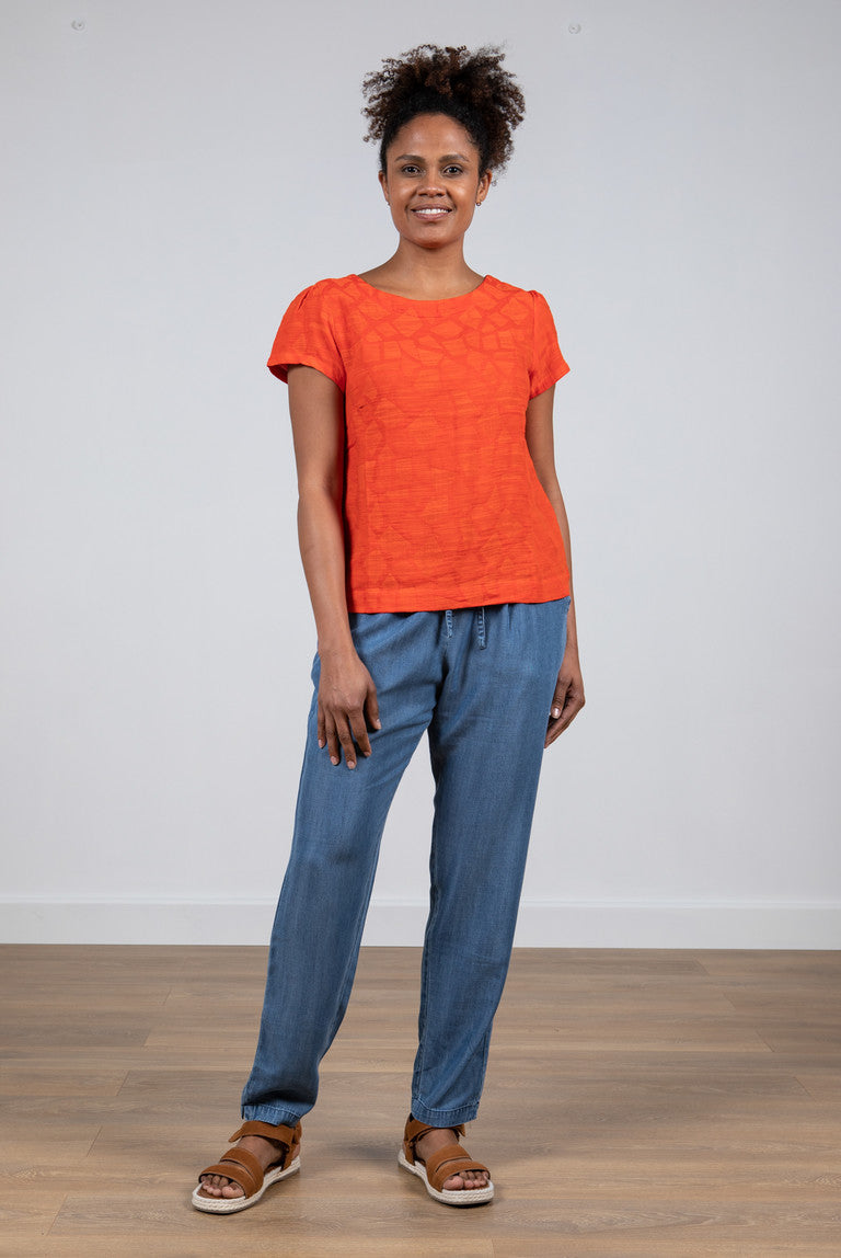 Lily and Me Strandline Trousers Plain Blue Blue