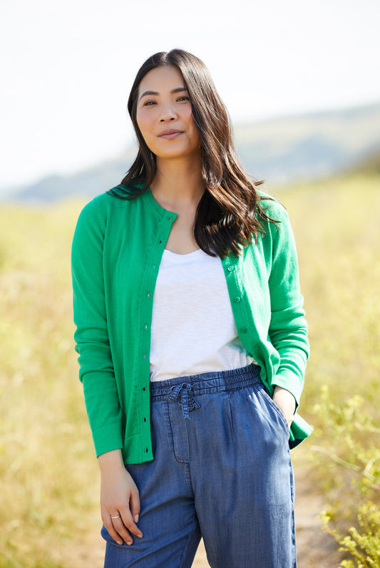 Lily and Me Green Solstice Cardigan Green