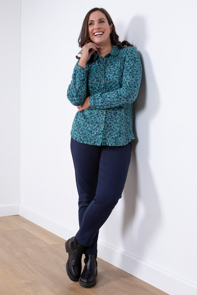 Lily and Me Bowbridge Shirt Floret Green Green