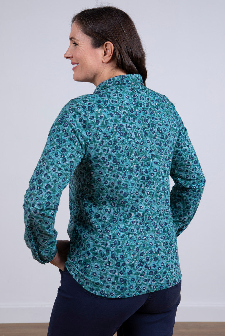 Lily and Me Bowbridge Shirt Floret Green Green