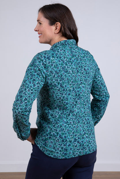 Lily and Me Bowbridge Shirt Floret Green Green