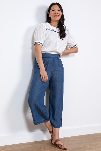 Lily and Me Tencel Drift Trousers Blue