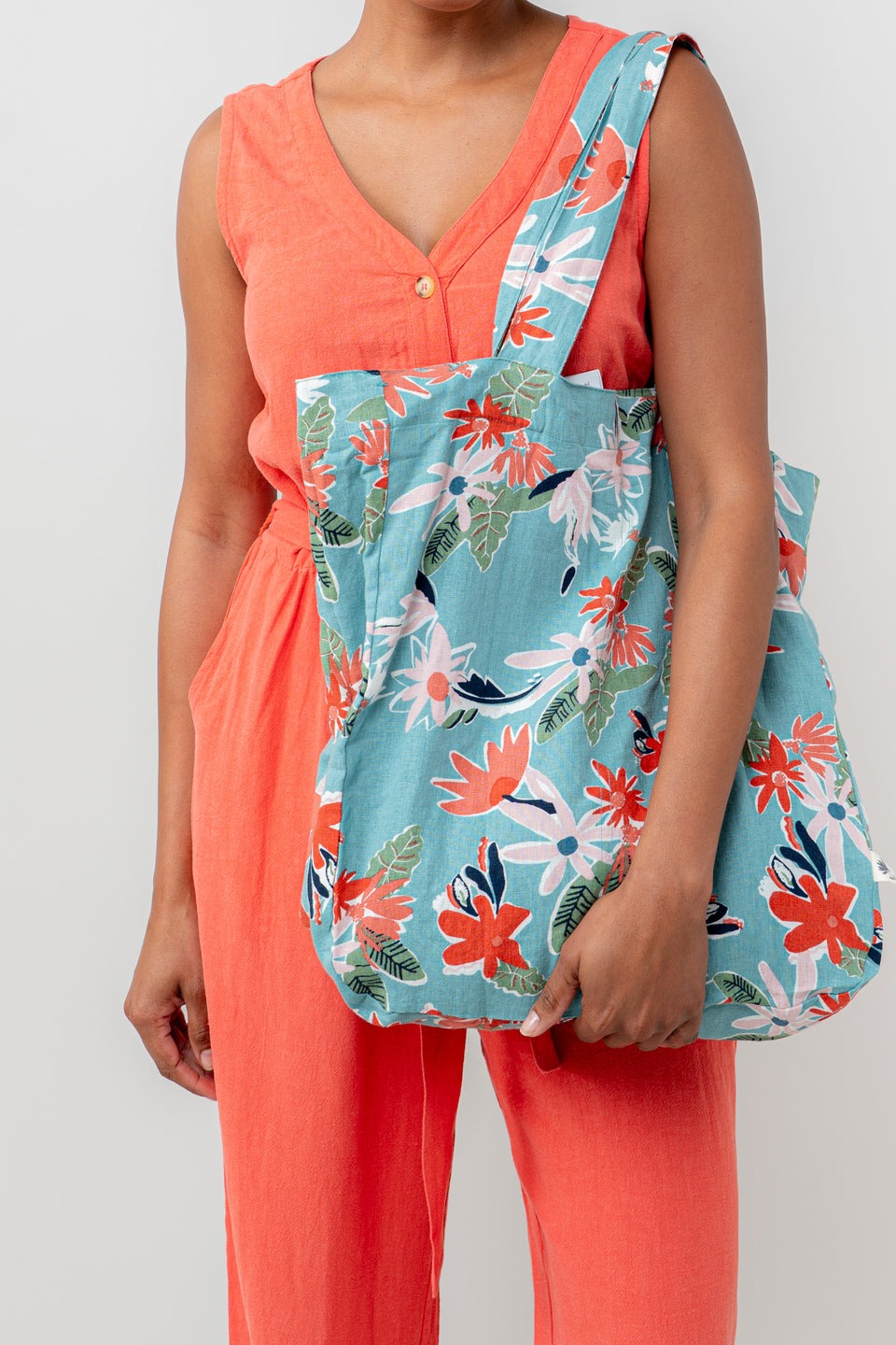 Serena Linen Shopper Bag