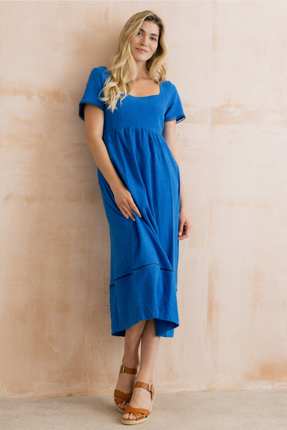Linen Iris Midi Dress