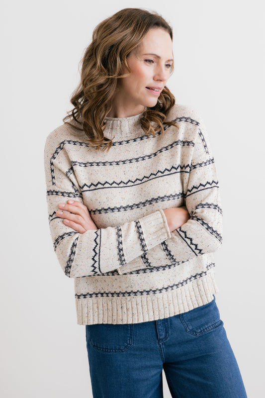 Kirstie Stripe Fleck Jumper