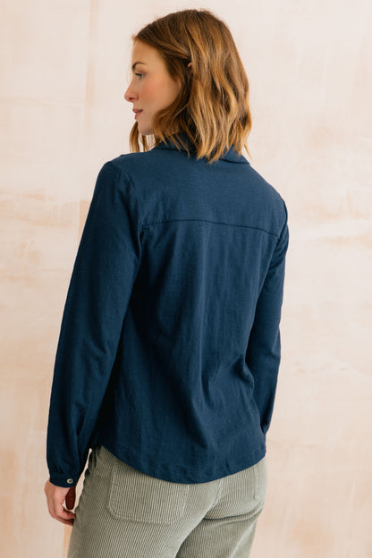 Plain Cotton Slub Bowbridge Shirt
