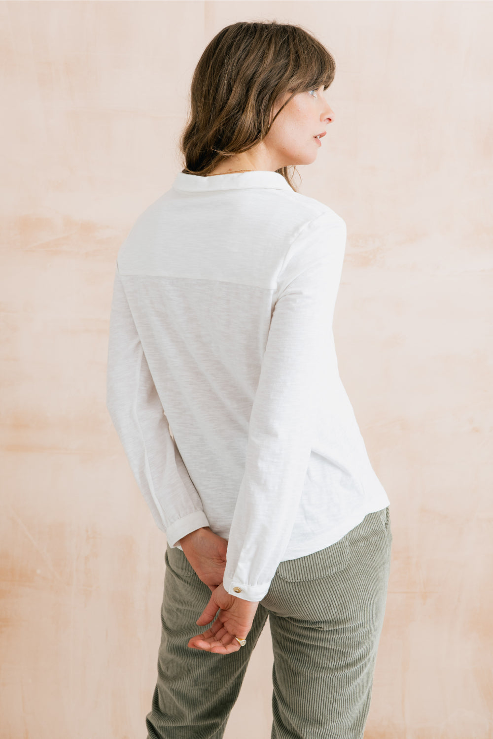 Plain Cotton Slub Bowbridge Shirt