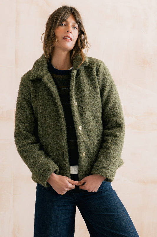 Plain Boucle Sycamore Jacket