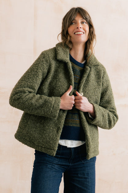 Plain Boucle Sycamore Jacket