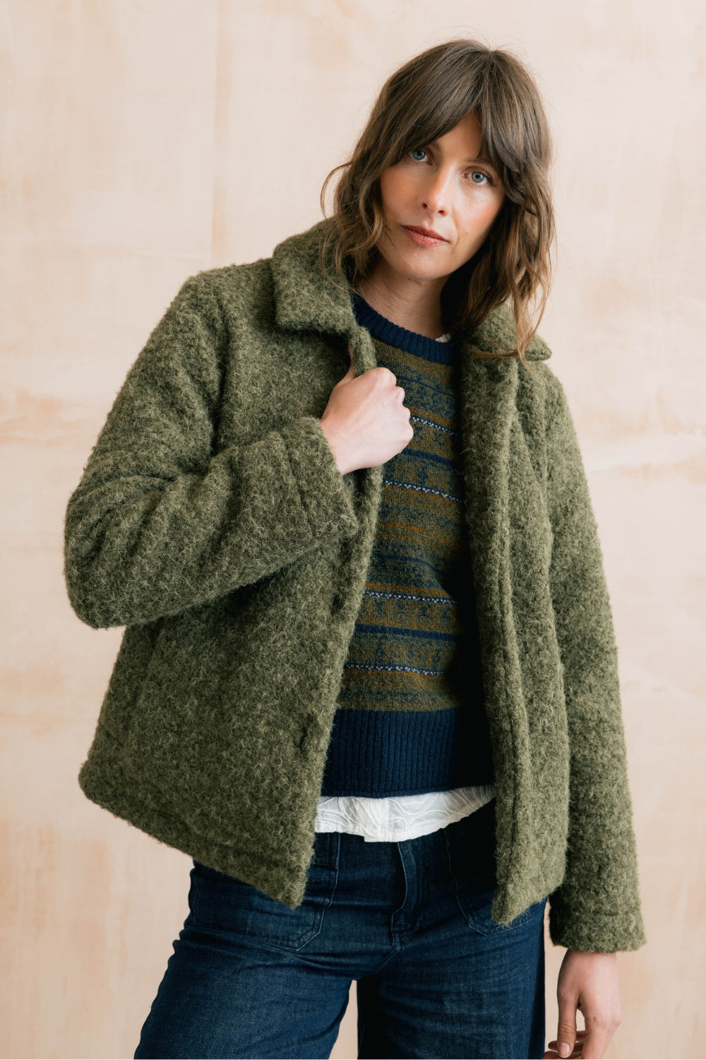 Plain Boucle Sycamore Jacket
