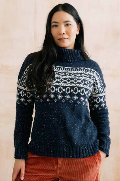 Fleck Knit Fair Isle Easel Jumper
