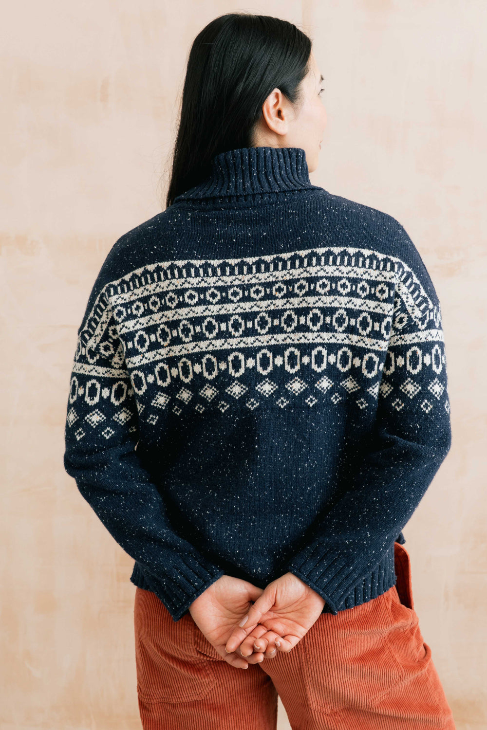 Fleck Knit Fair Isle Easel Jumper