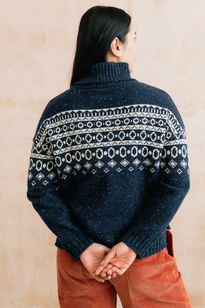 Fleck Knit Fair Isle Easel Jumper
