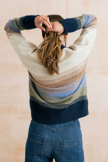 Block Knit Artist Jumper