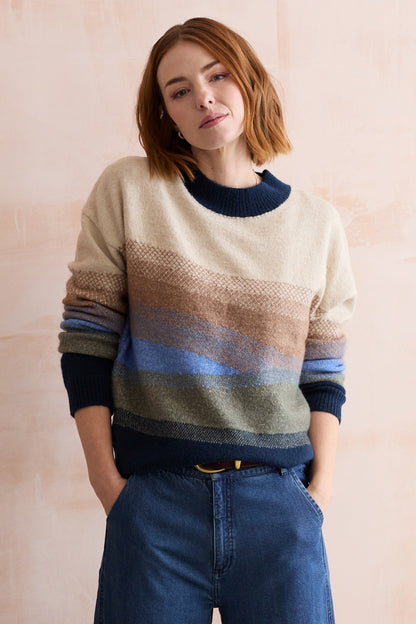 Block Knit Artist Jumper