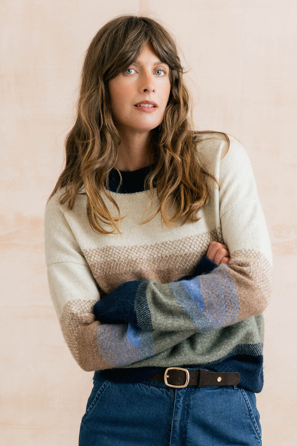 Block Knit Artist Jumper