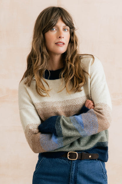 Block Knit Artist Jumper
