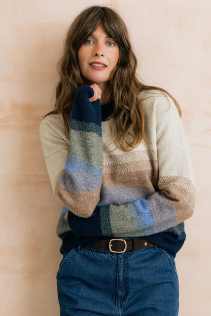 Block Knit Artist Jumper