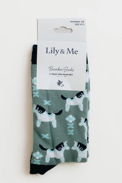 Folk Horse Socks