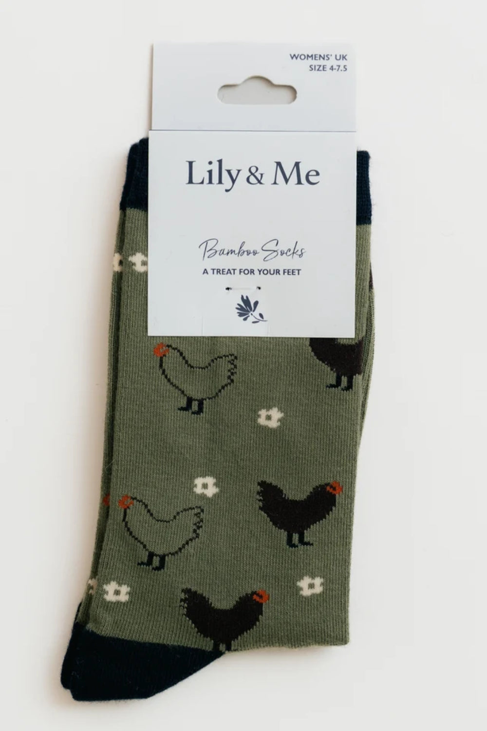 Green Hens Socks