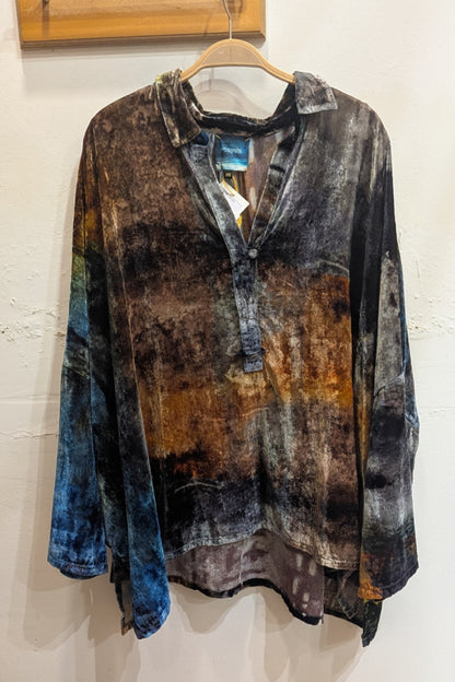 Vrinda Silk Velvet Top