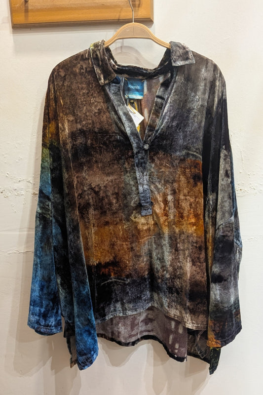 Vrinda Silk Velvet Top