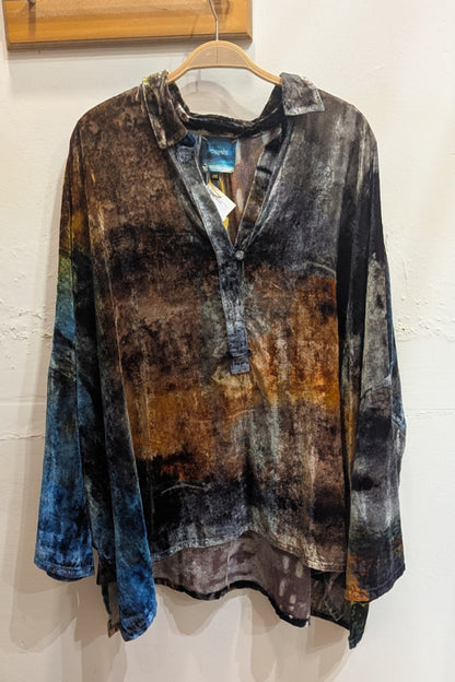 Vrinda Silk Velvet Top