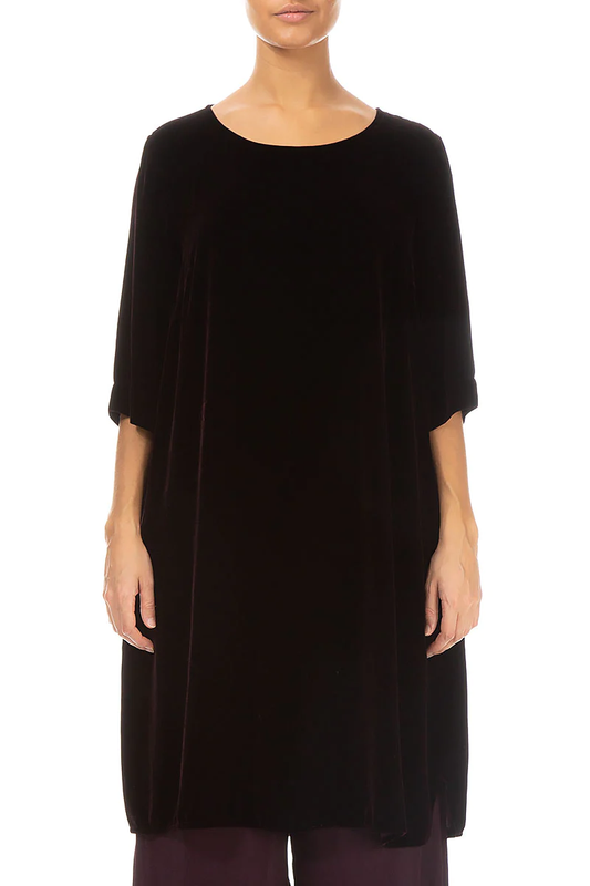 Grizas Silk Velvet 52440 Dress Purple