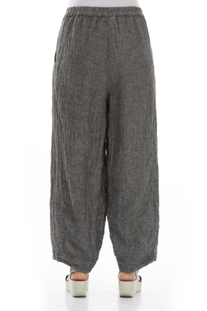Grizas Loose Linen 3492 Trousers Grey