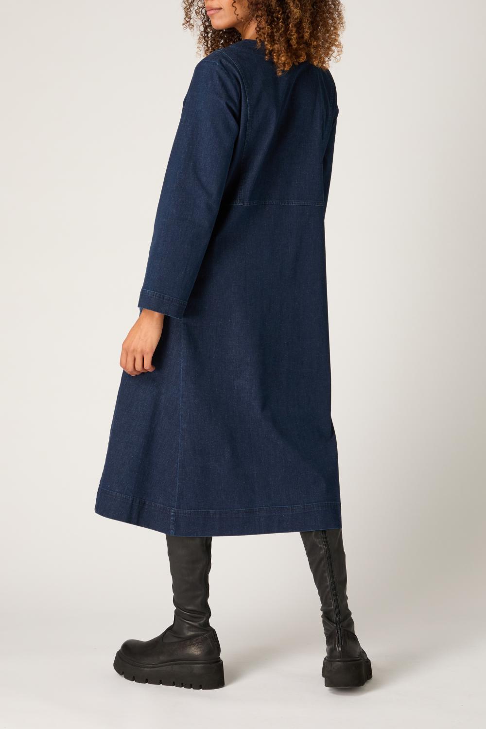 sahara denim dress Sahara Clothing STRETCH DENIM SHIRT DRESS