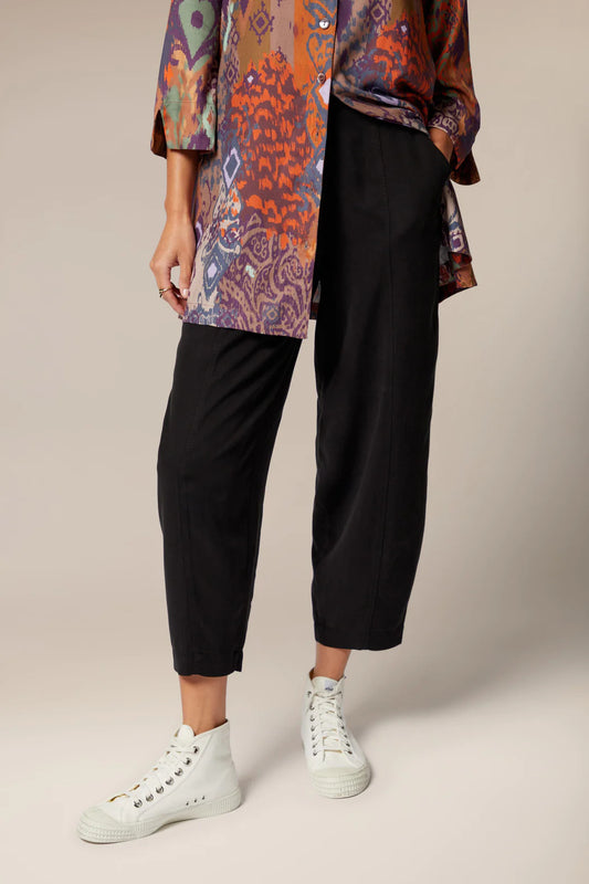 Sahara Ponte Bubble Trousers Black Black