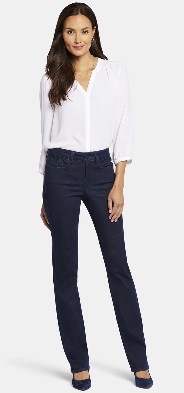 NYDJ Rinse Marilyn Straight Jeans Rinse