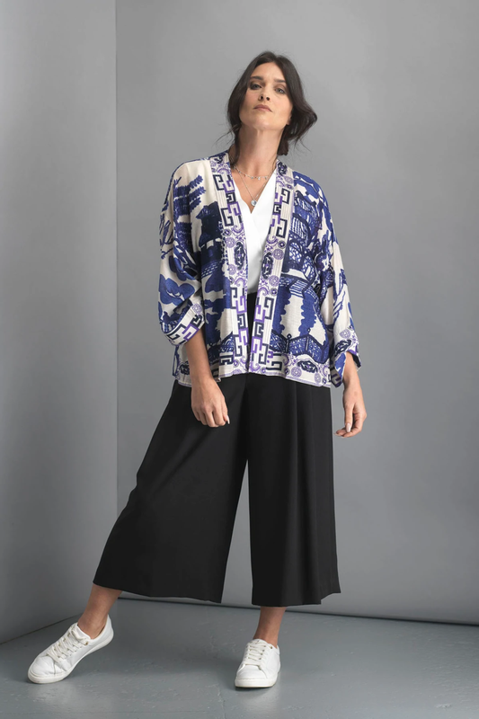 One Hundred Stars Giant Willow Kimono Blue