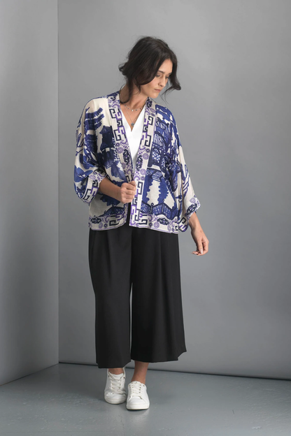 One Hundred Stars Giant Willow Kimono Blue