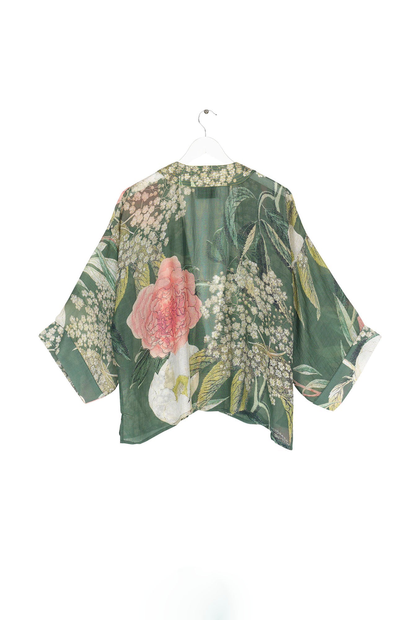 One Hundred Stars Kew Elderflower Green Kimono 