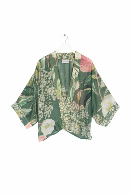One Hundred Stars Kew Elderflower Green Kimono 
