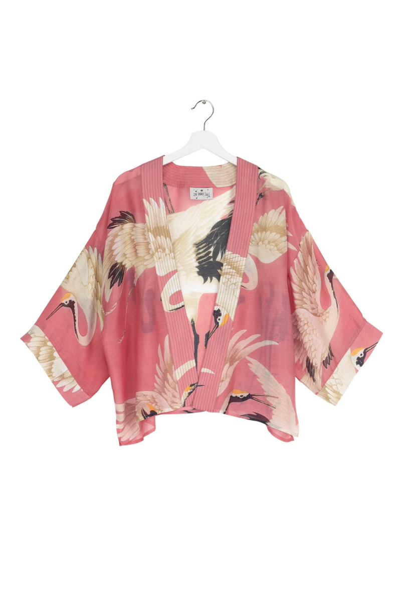 One Hundred Stars Stork Kimono Lipstick Pink
