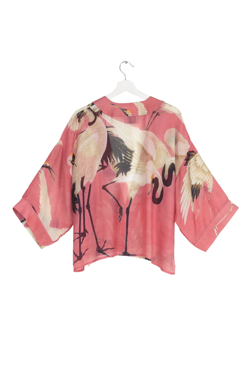 One Hundred Stars Stork Kimono Lipstick Pink
