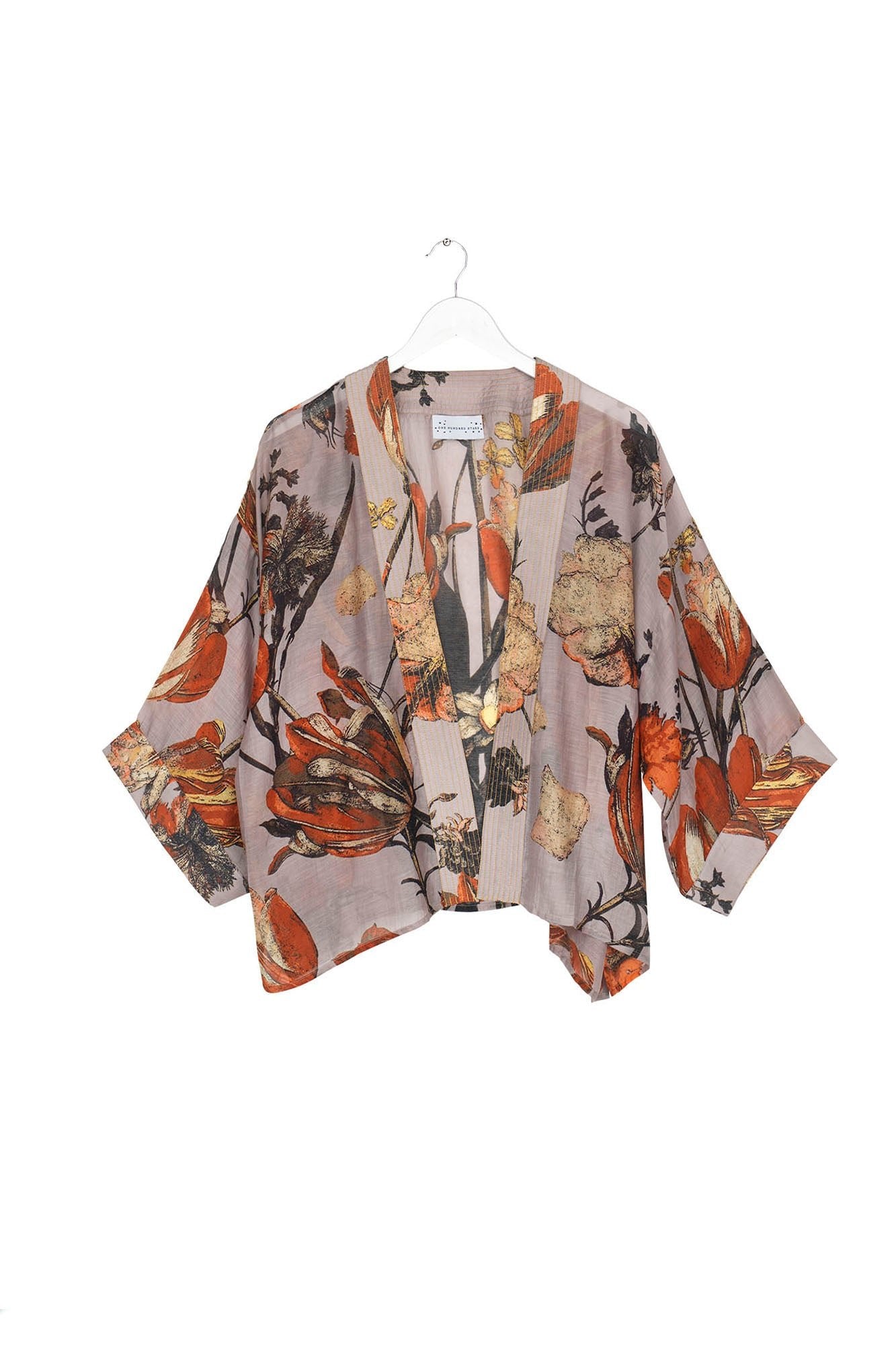 One Hundred Stars Tulip Kimono Red 