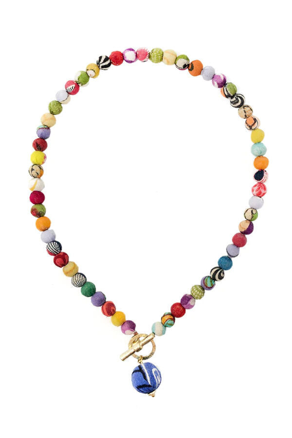 Just Trade Kantha Classic Toggle Necklace