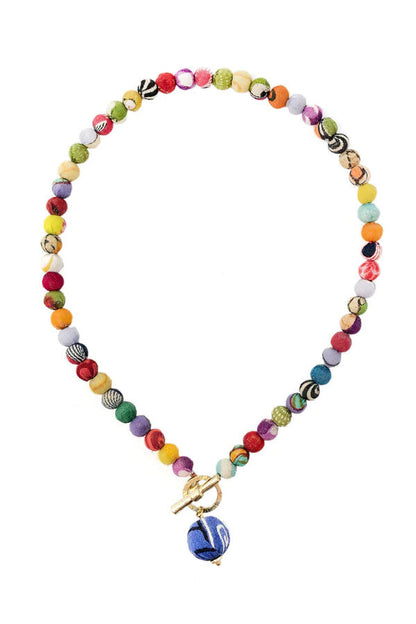 Just Trade Kantha Classic Toggle Necklace